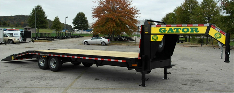 Gooseneck flat bed trailer for sale14k  Cherokee County, North Carolina